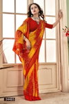 Ratnavali Vol 5 By Vallabhi Moss Georgette Floral Printed Saree Exporters In India